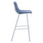 Tabouret de bar 41 po en cuir avec pieds en acier inoxydable-1911943941-1891155549