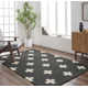 Cavan Geometric Handmade Tufted Wool Black Area Rug