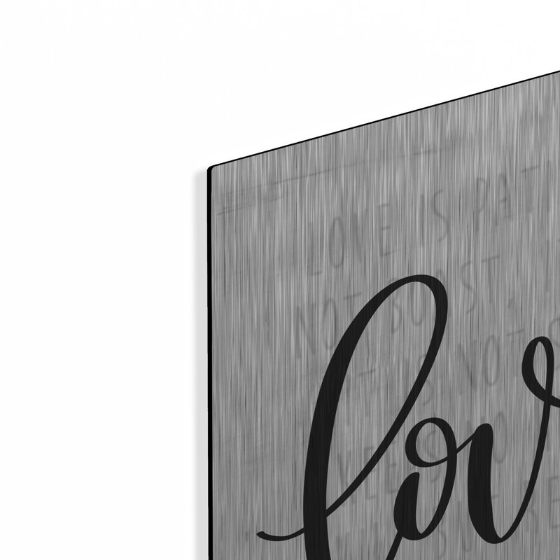 «Love Never Fails» par imperfect Dust, H 24 po x l 48 po