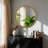 Metal Frame Beaded Decorative Round Wall Mirror-222715119-222715118
