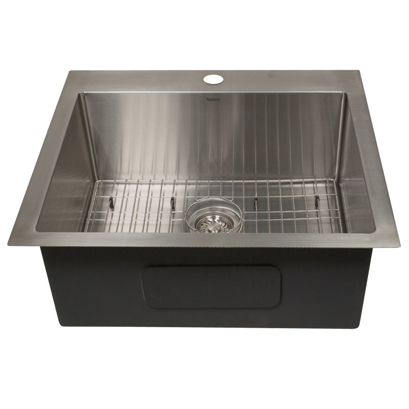 Small Radius Topmount Single Hole Stainless Kitchen Sink
