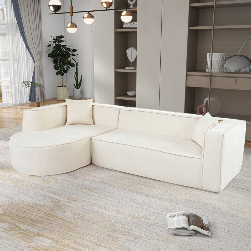 Canapé modulaire U_Style, Polyester beige