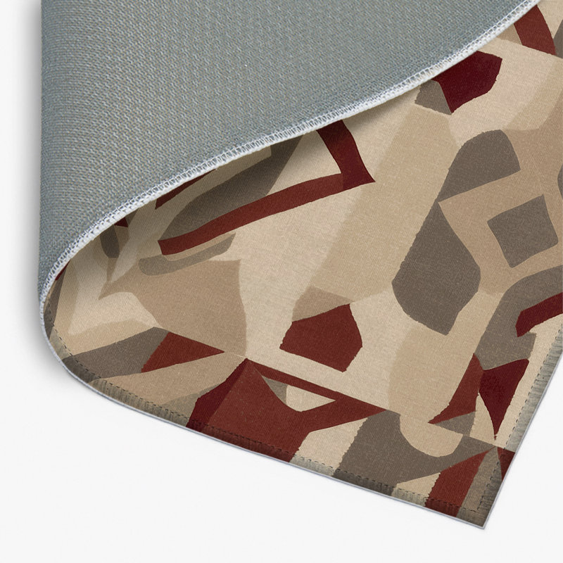 Tapis intérieur et extérieur Angular Flow, Rectangle 1 pi 6 po x 2 pi 6 po