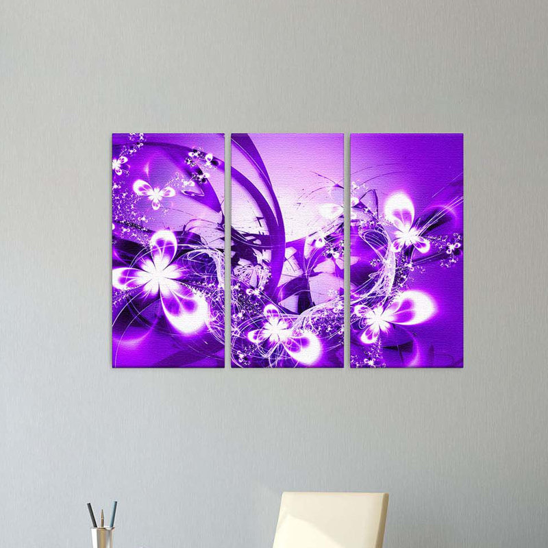 3 Piece Wrapped Canvas Print, 100cm H x 150cm W x 2cm D