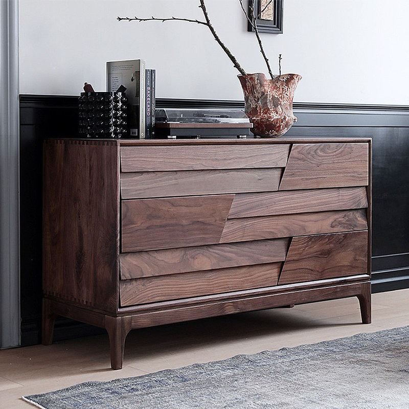 Personalized Solid Wood Drawer Storage Cabinet