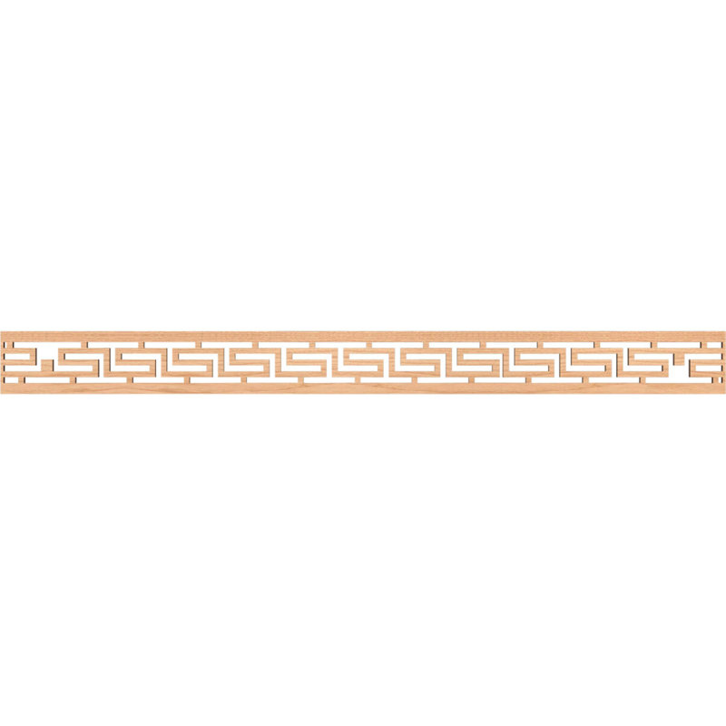 Moulure de panneau H T, Noyer blanc, H 4 po x l 46,375 po x P 0,25 po