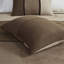 Literie en faux suède, édredon brun, 7 pièces, taies décoratives, taies décoratives, jupe de lit, édredon brun lavable à la machine pour très grand lit, suède, surpiqûres, doux décoratif-120264731-120264734