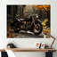 Motif de moto en hiver - Décoration murale moto-97012093-97012097