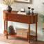 Table d'entrée de 31,5 po de style américain avec rangement en bois massif brun-139206409
