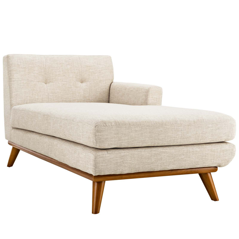 Méridienne Engage de Modway, Orienté vers la droite, Mélange de polyester beige