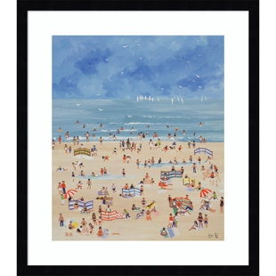 Judy Joel Beach Framed On Paper by Judy Joel Print