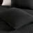 3 Piece Quilt Set Black Full/Queen