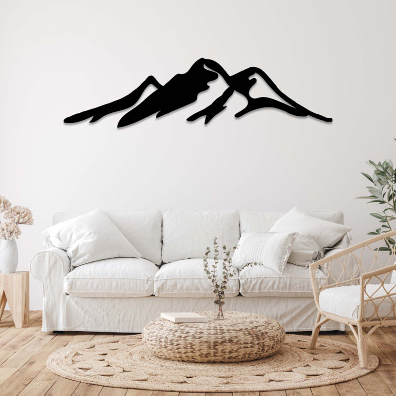 Great Smoky Mountains Metal Wall Art - National Park Landscape Decor - Smoky Mountain Silhouette Design - Rustic Outdoor Wall Hanging - Modern Industrial Metal Sculpture - Nature Adventure Home Decor - Statement Art Piece