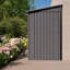 Outdoor Storage Shed with Sloping Roof, 2 vents and 1 Side Open Door