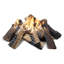 Grand ensemble de bûches empilables en bois 10 pièces, ensemble de bûches décoratives en céramique pour l'intérieur et l'extérieur