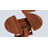 Round Extendable Dining Table for 4-8 People, Natural wood finish-68976889