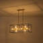 Lustre 12 lumières en verre transparent Kelline