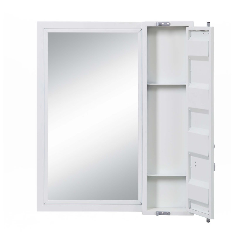 Miroir de salle de bain, Blanc