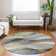 Machine Washable Indoor/Outdoor Cinead ACN1668 Gray Rug