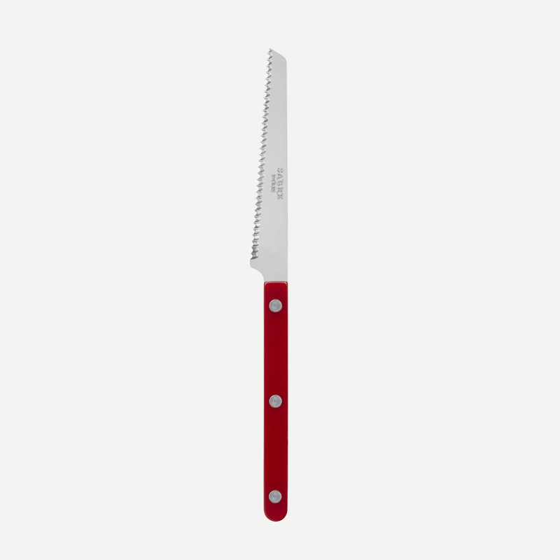Bistrot Solid 4'' L Tomato Knife, Burgundy