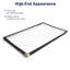 WeChef, paquet de 30, housse de menu, pli triple, 6 vues, garniture double point pour papier de café transparent de 8,5 x 11 po noir-55821770-55821771