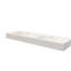 Lavabo de salle de bain en résine solide pour salle de bain, couleur blanc mat, profondeur 59,64 po, largeur 18,17 po, hauteur 4,97 po, taille 59,63 lb, s'adapte à toutes les configurations, et peut être fixé au mur ou au comptoir