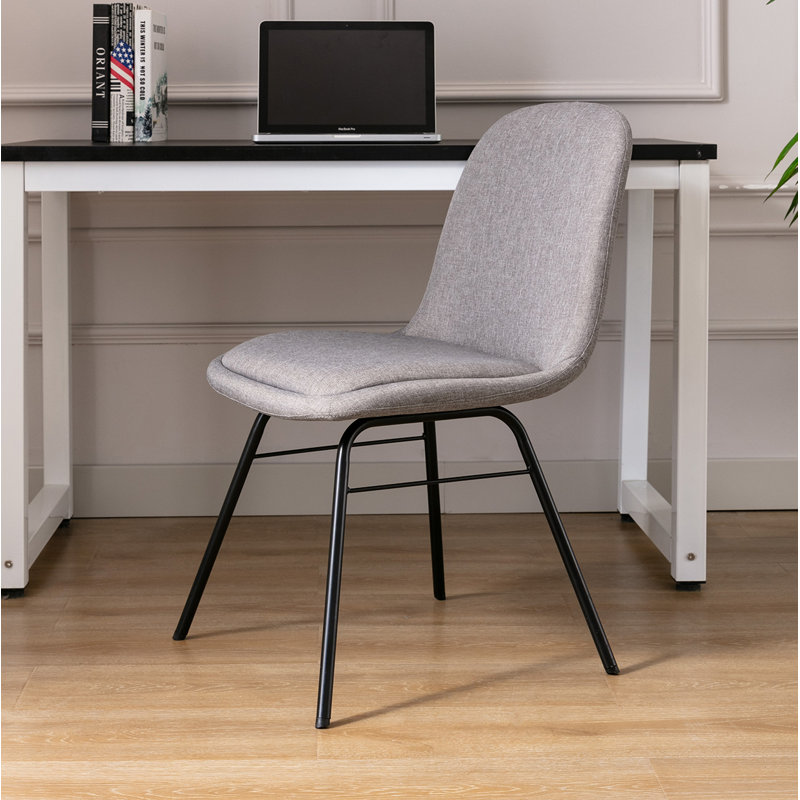 Chaise d'appoint rembourrée gris anthracite Westboro