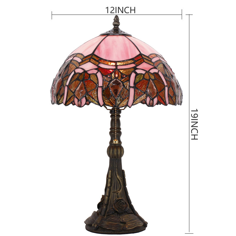 Lampe de table en verre coloré Tiffany