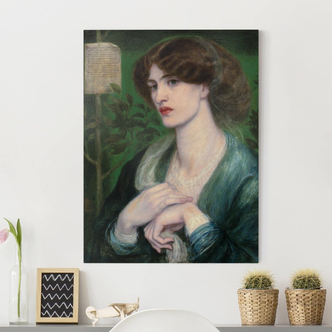 Leinwandbild Beatrice von Dante Gabriel Rossetti