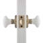 Rosette classique avec bouton de porte en porcelaine blanche-15385599-29662419
