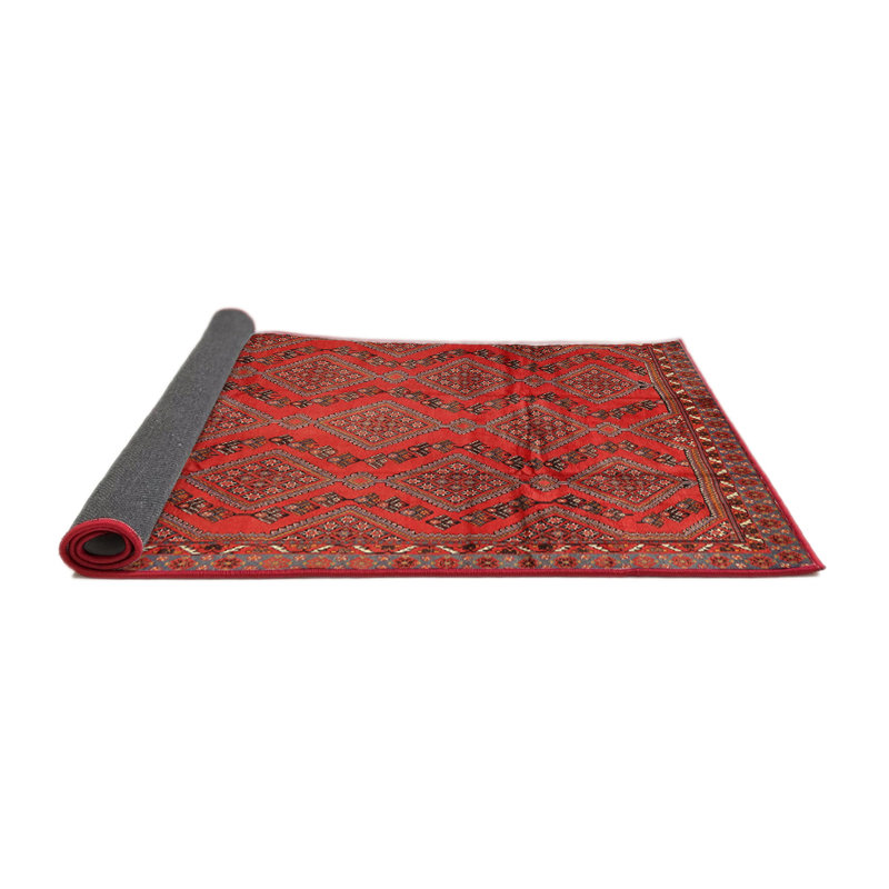 Tapis orange Southwestern, Carré 7 pi