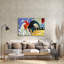 Art mural en verre acrylique «Autre coq» par St Hilaire Elizabeth-2116359695