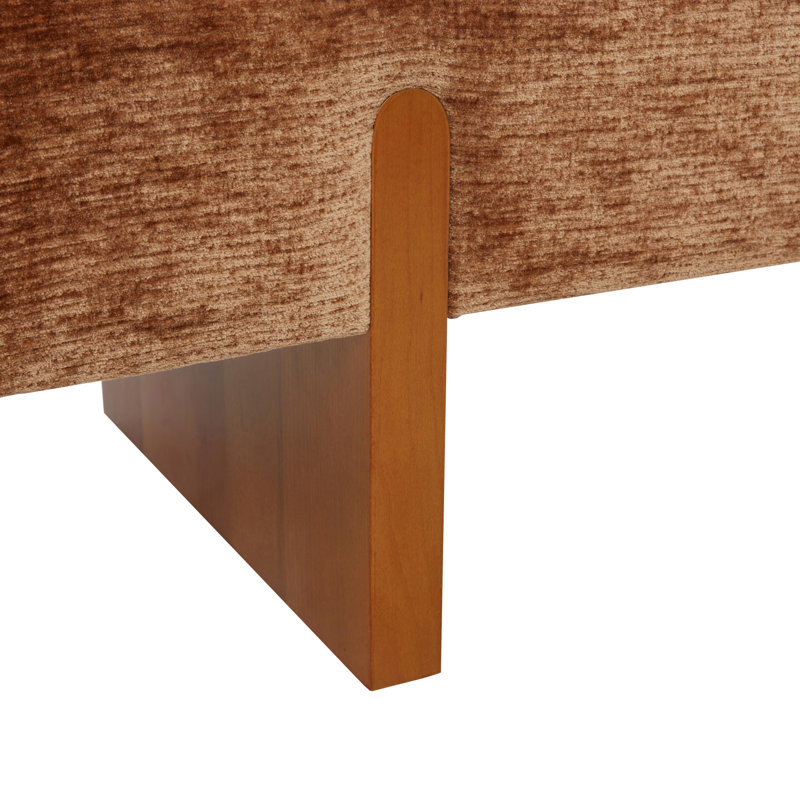 Banc rembourré Caselynn, Ambre