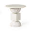 Marlow Genuine Marble Pedestal End Table-1666242032