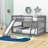Extine Full Over Full Wood Bunk Bed with Slide-1340885629