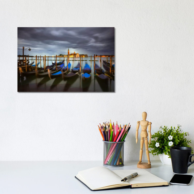 A Quiet Moment, Venice, Italy by Jim Nilsen - Wrapped Canvas Print, 20.32cm H x 30.48cm W x 1.91cm D