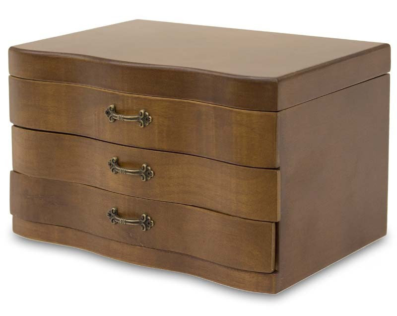 Wood Jewelery Box + Drawers