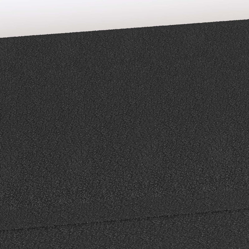 linen fabric Storage Ottoman Bench For Entryway, Black
