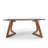 Extendable Glass Top Solid Wood Base Dining Table