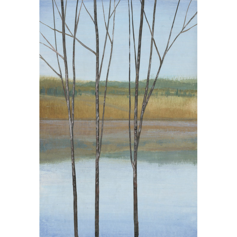 Entre l'eau II par Timothy O 'Toole - peinture sur toile tendue, H 36 po x l 24 po