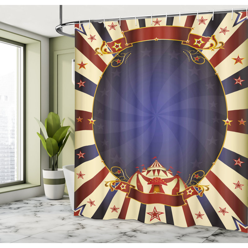 Shower Curtain Set + Hooks, 70" H x 69" W