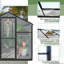 Outdoor Aluminum Greenhouse - To Harsh Conditions And Ventilated Polycarbonate For Gardens Quick Setup Guarded