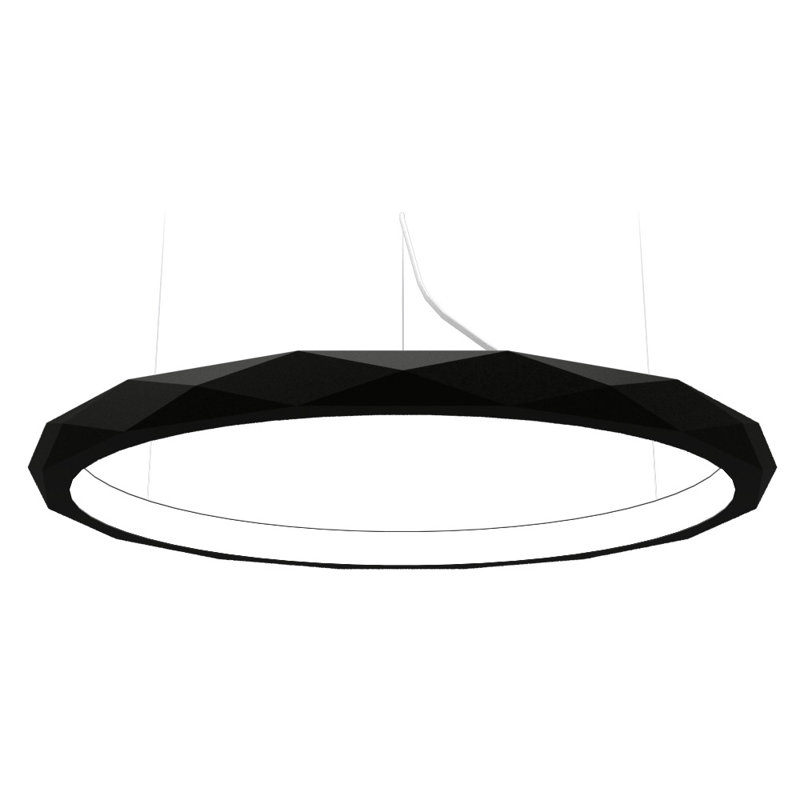 1 - Light LED Pendant, Imbuia, 2.34" H x 39" W x 39" D