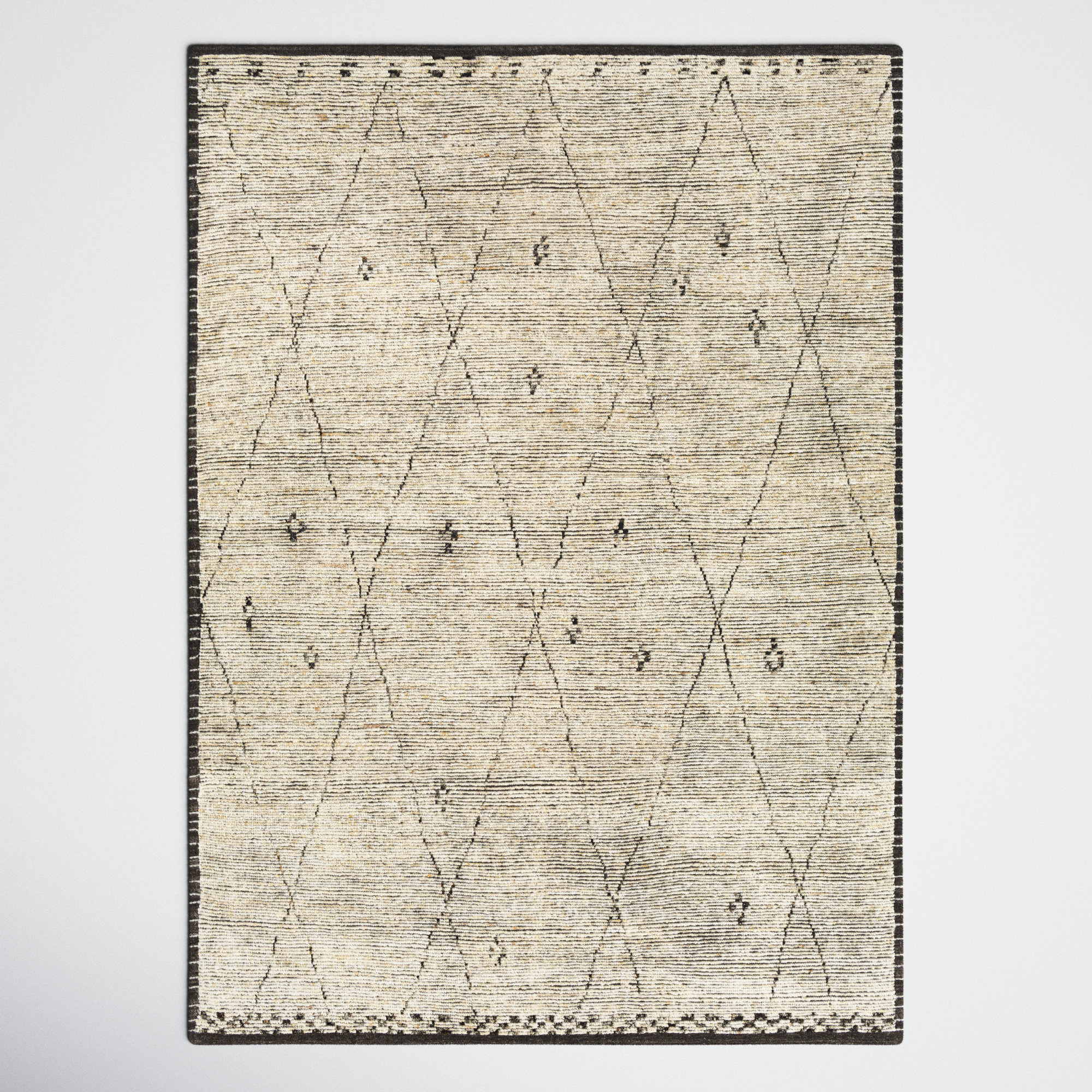 Joss & Main Zoelle Hand Knotted Moroccan Rug Wayfair