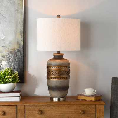 Lampe de table Aimee - or Kachina - abat-jour avoine clair