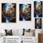 Reproduction d'art mural canal beige sur les voies d'eau surréelles magiques II-629758439-629758436