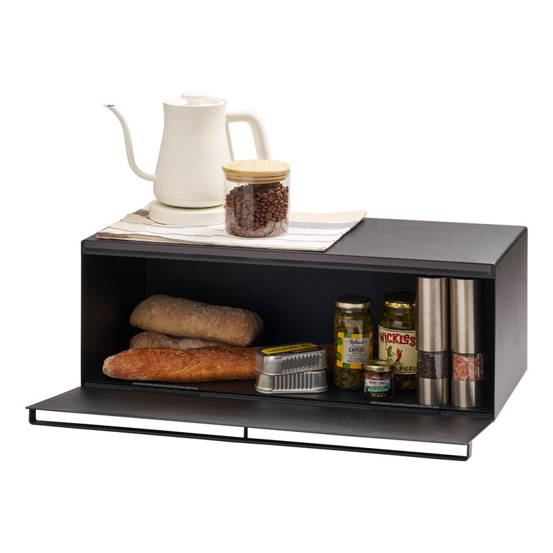 Yamazaki Home Bread Box - Wide, 32L, Holds 22 Lbs, White