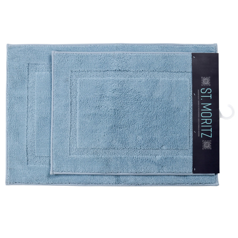 St Mortiz Microfiber Non-Slip Bath Rug, Stratosphere