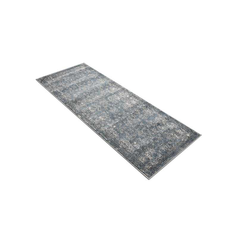 Charters Towers Oriental Blue Area Rug, Runner 2'7" x 12'