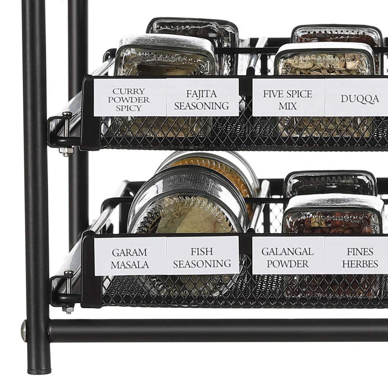 Freestanding Spice Rack, Dark Brown